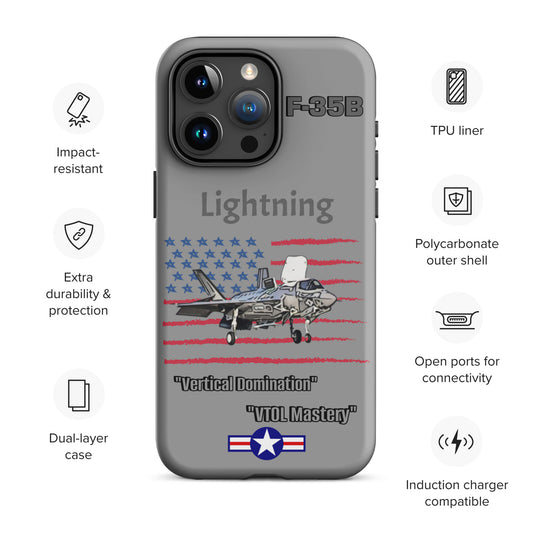 Vertical Takeoff Patriot iPhone Case