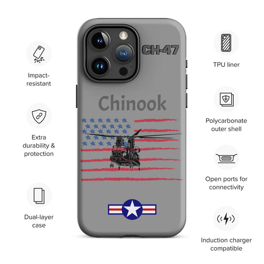 Chinook Patriot iPhone Case (Without Quotes)