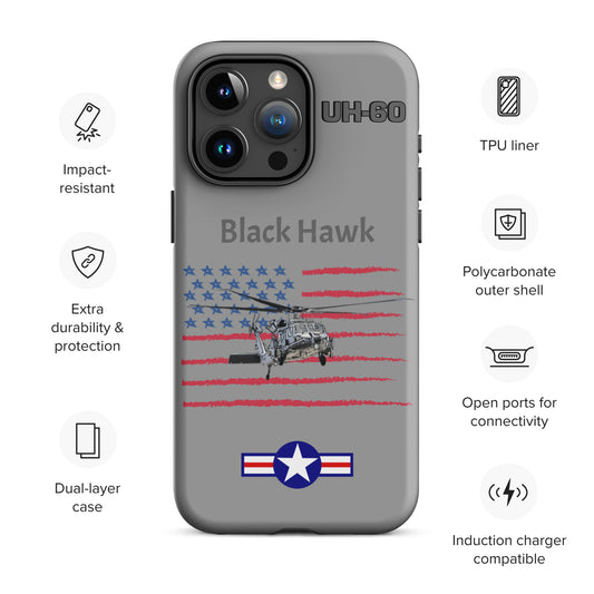 Black Hawk Patriot iPhone Case (Without Quotes)