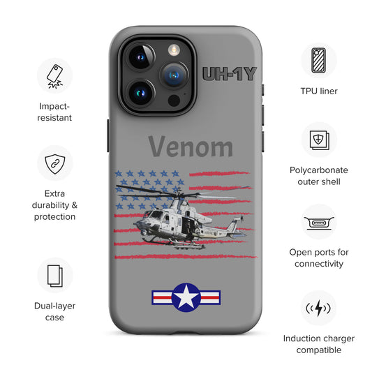 Super Huey Patriot iPhone Case (Without Quotes)