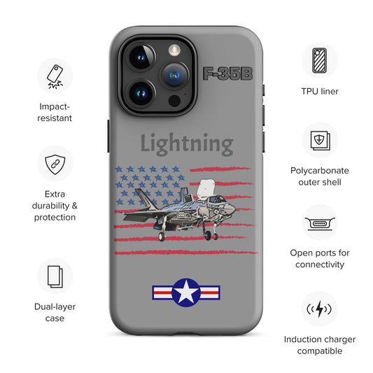 Vertical Takeoff Patriot iPhone Case (Without Quotes)