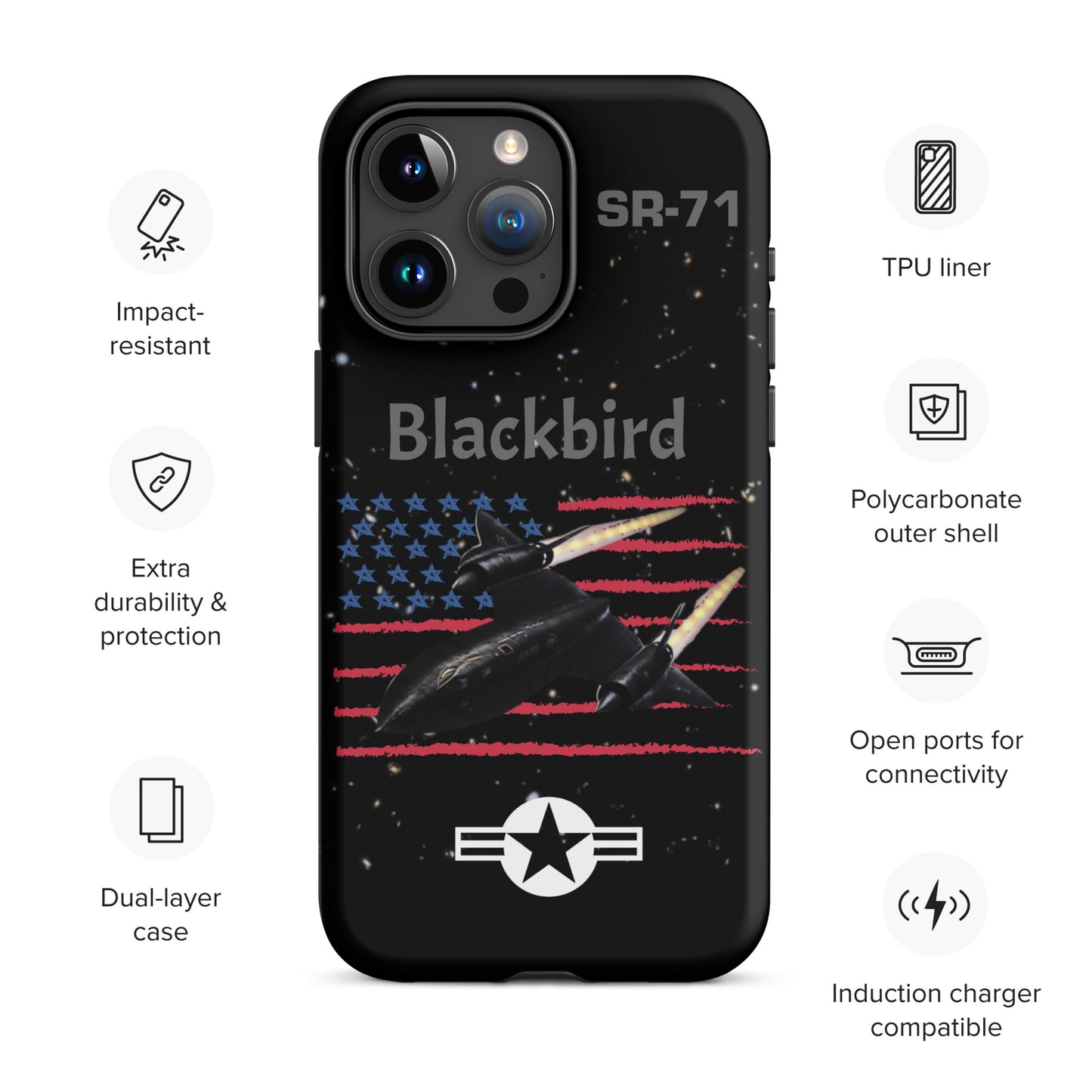 Blackbird Patriot iPhone Case (Without Quotes)
