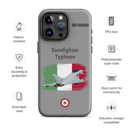 Italian Typhoon Patriot iPhone Case (Without Quotes)