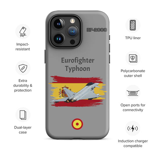 Spanish Typhoon Patriot iPhone Case (Without Quotes)