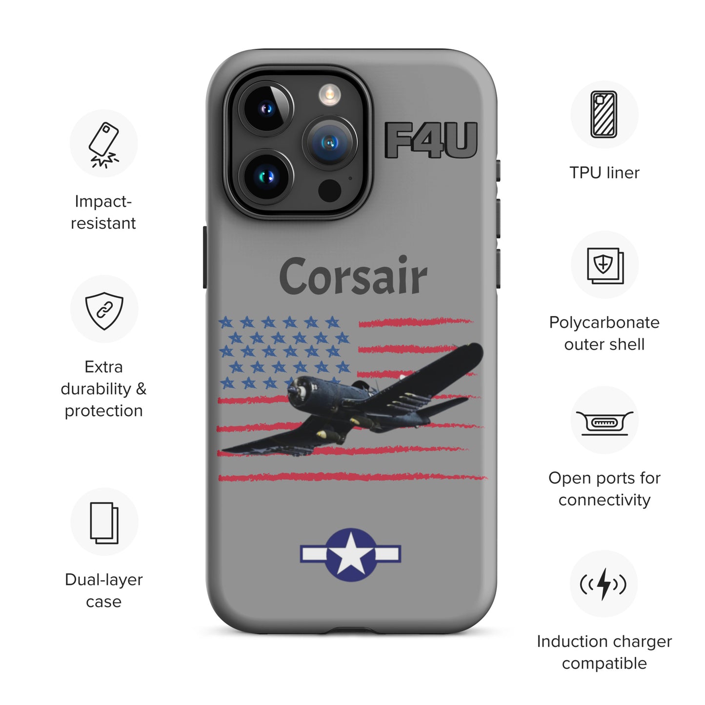 WWII Corsair Patriot iPhone Case