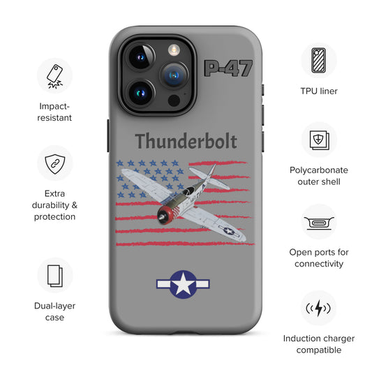 WWII Thunderbolt Patriot iPhone Case