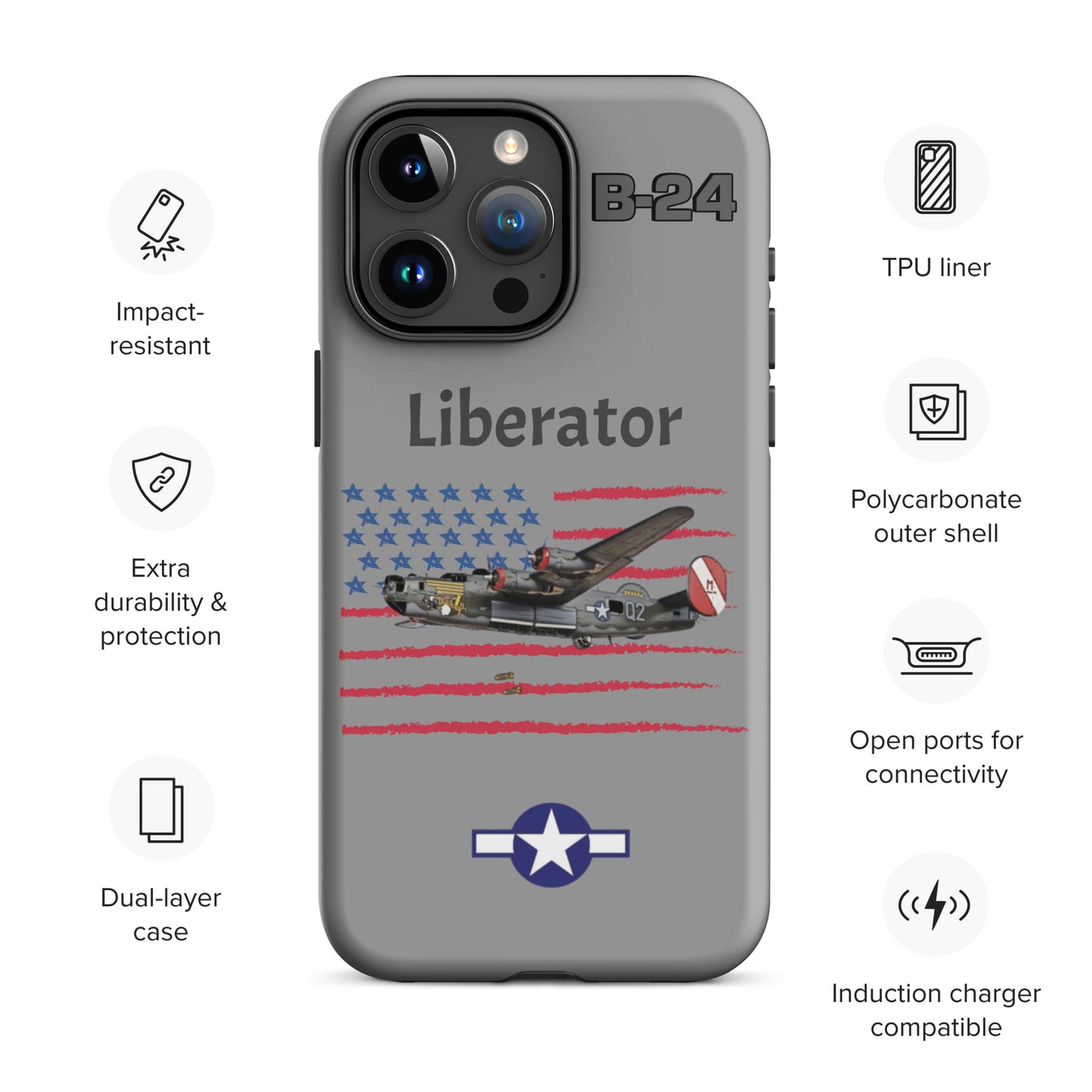 WWII Liberator Patriot iPhone Case