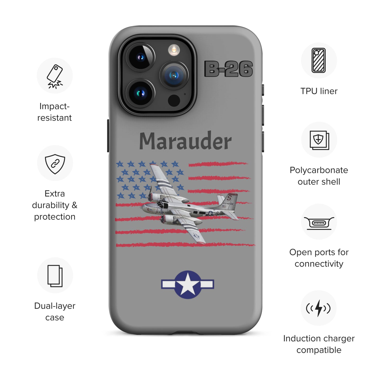 WWII Marauder Patriot iPhone Case