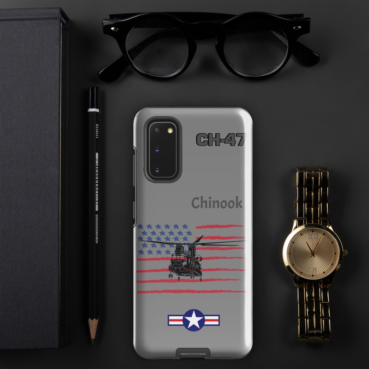 Chinook Patriot Samsung Case (Without Quotes)