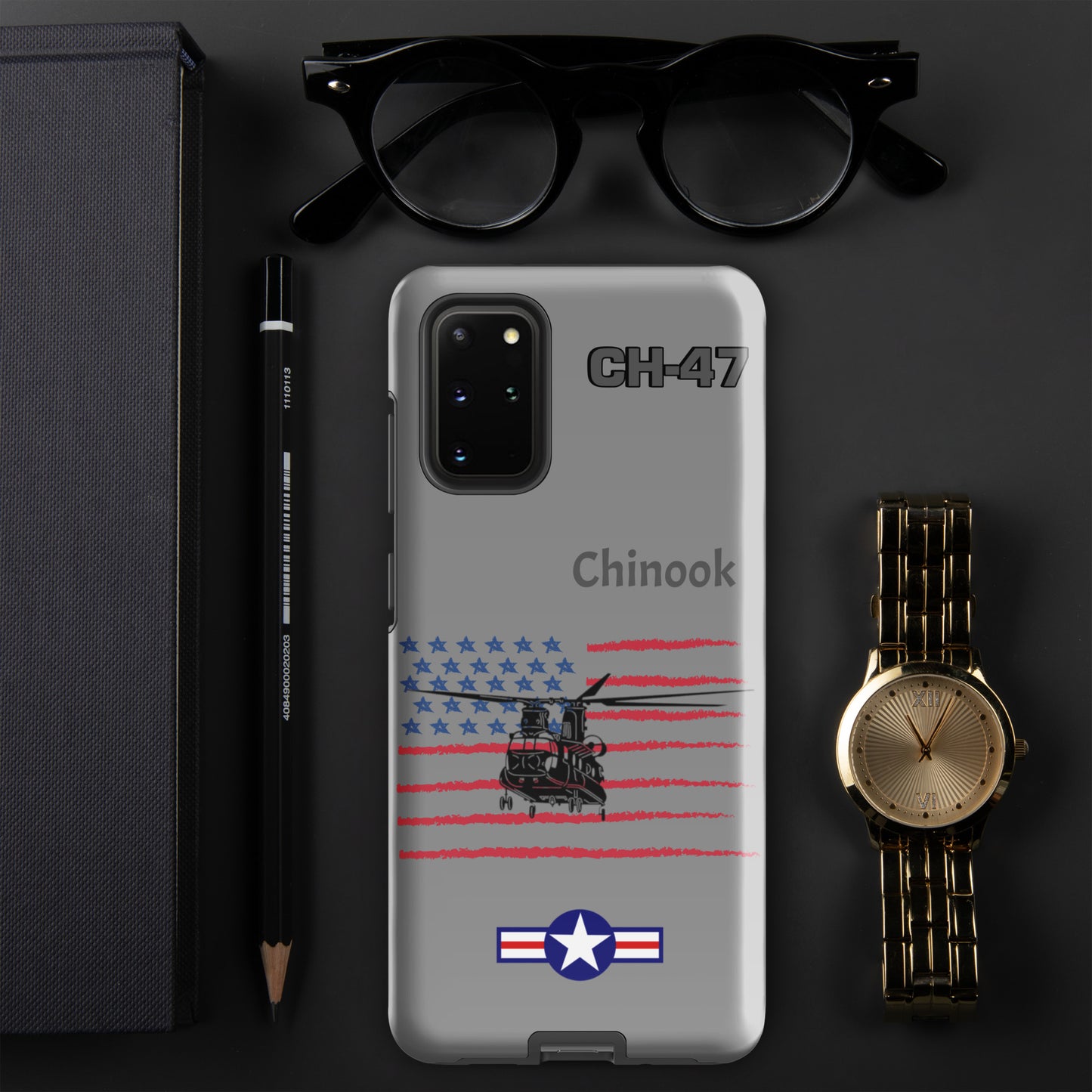 Chinook Patriot Samsung Case (Without Quotes)