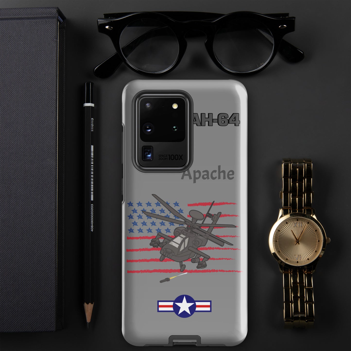 Apache Patriot Samsung Case (Without Quotes)