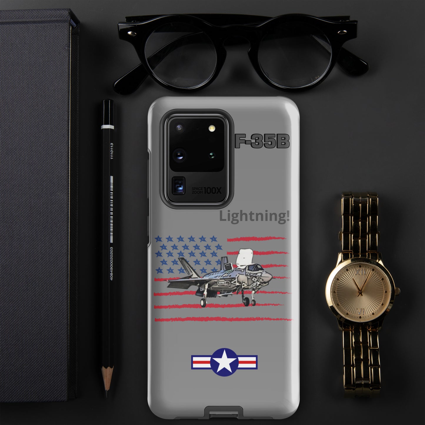 Vertical Takeoff Patriot Samsung Case (Without Quotes)