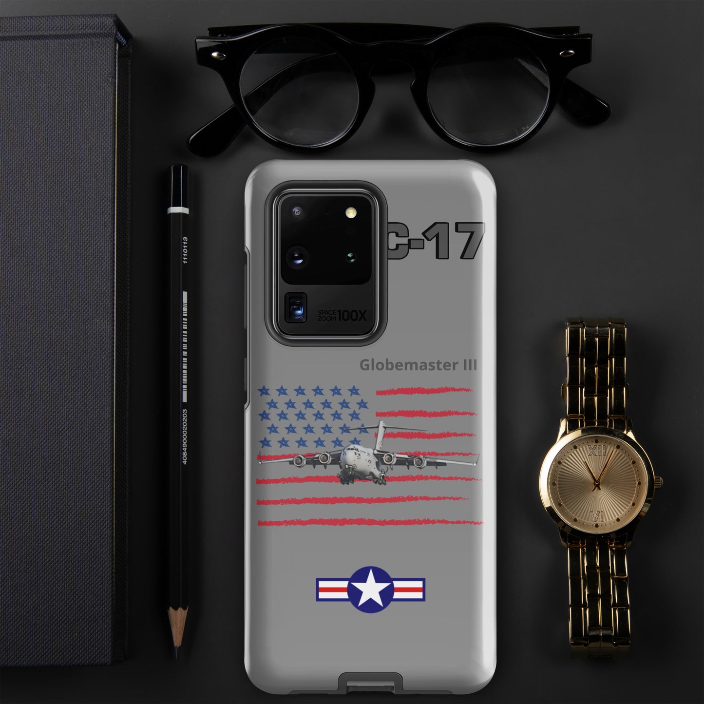 Globemaster Patriot Samsung Case (Without Quotes)