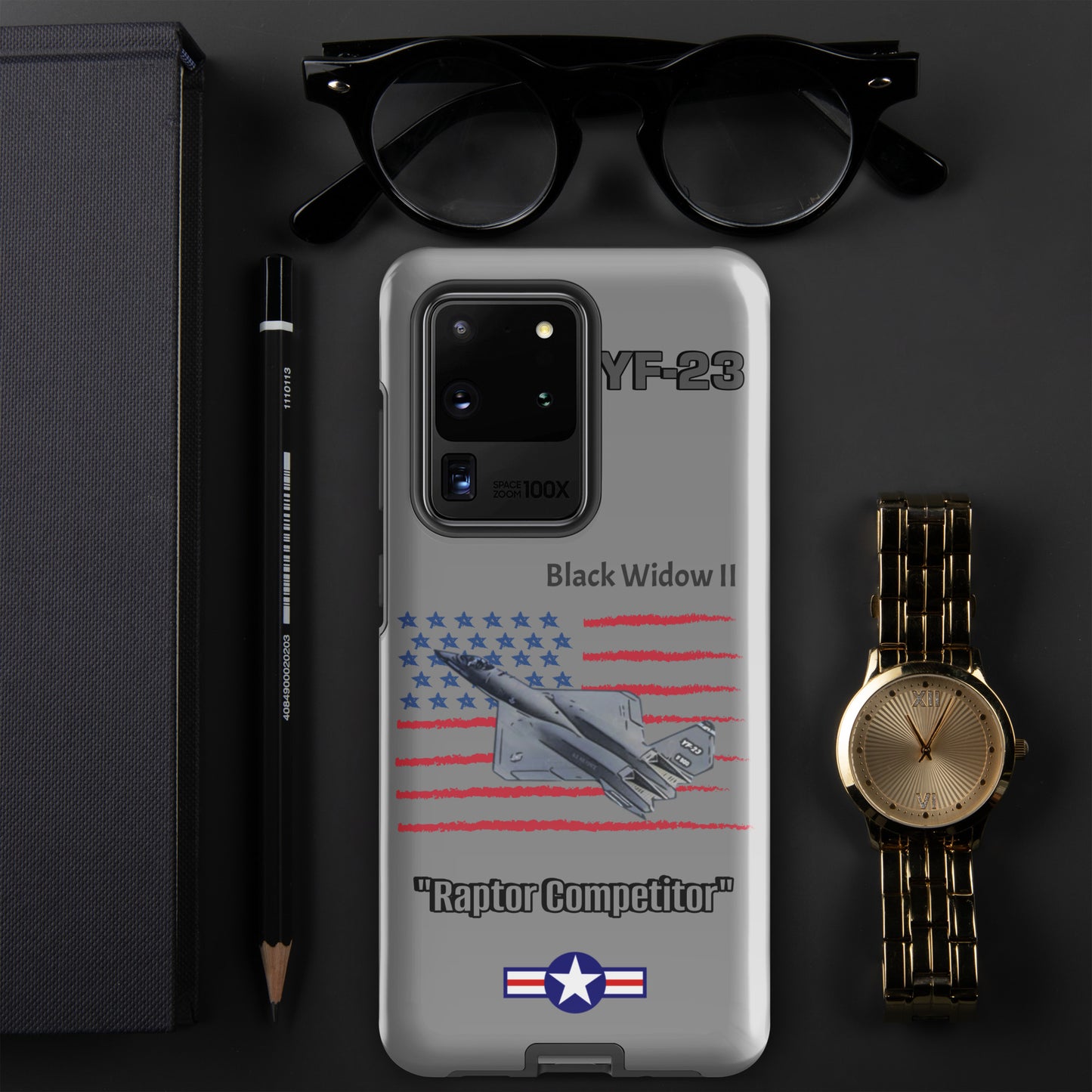 Black Widow Patriot Samsung Case