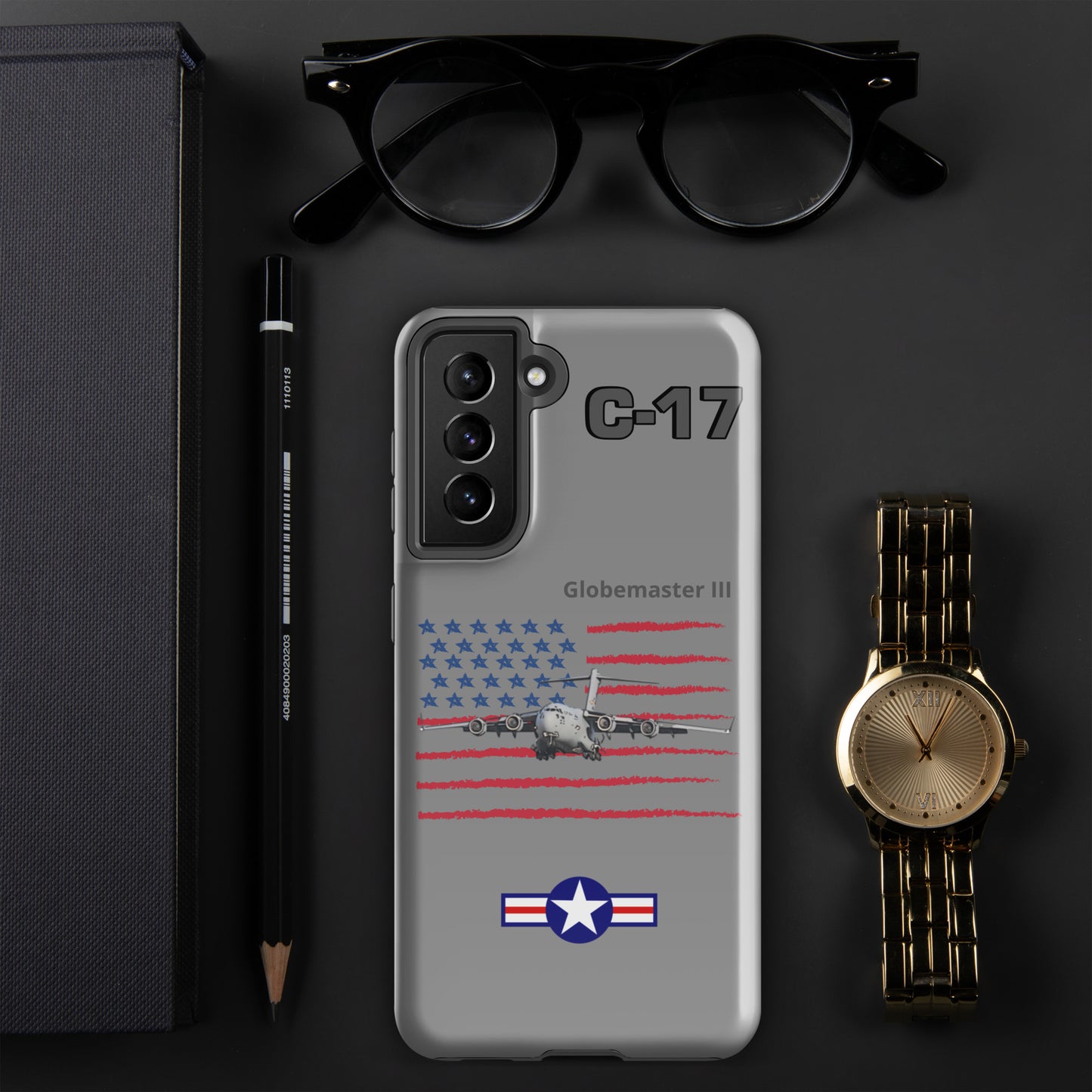 Globemaster Patriot Samsung Case (Without Quotes)