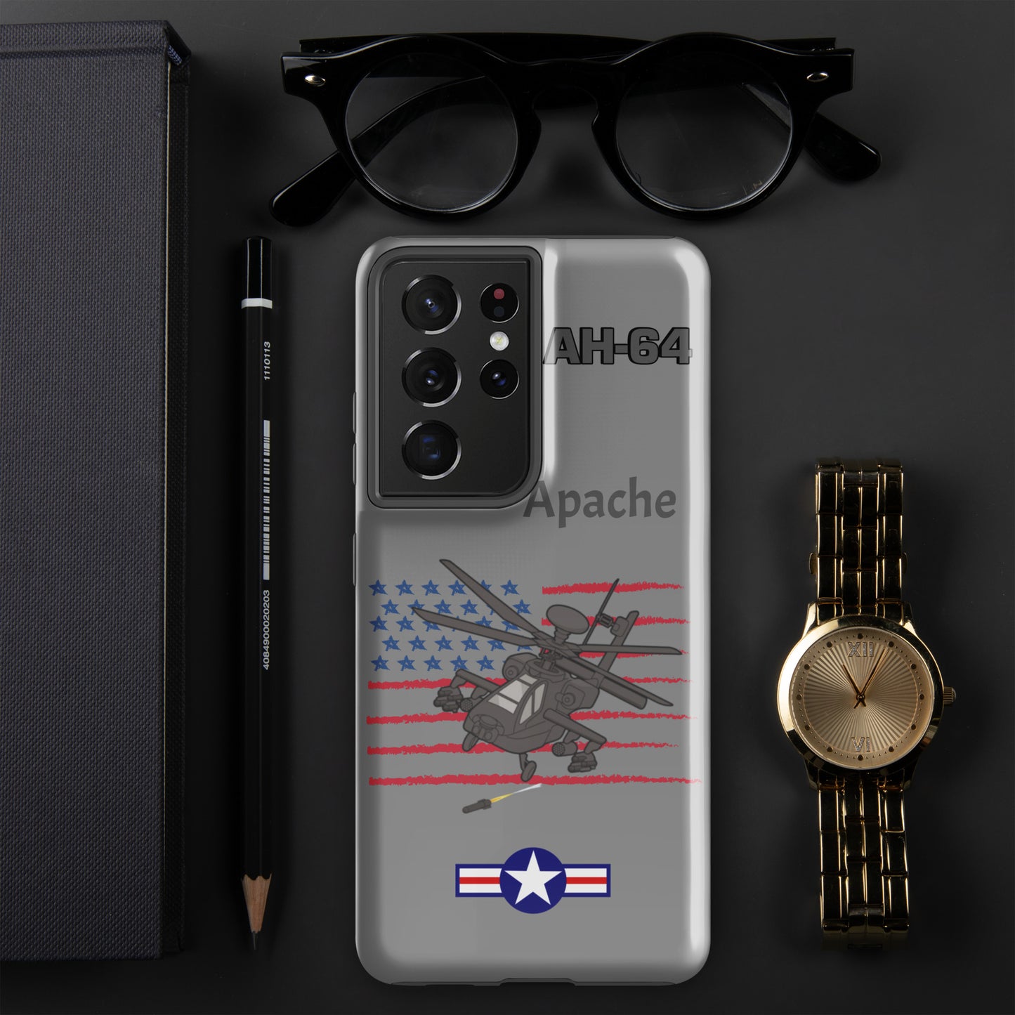Apache Patriot Samsung Case (Without Quotes)
