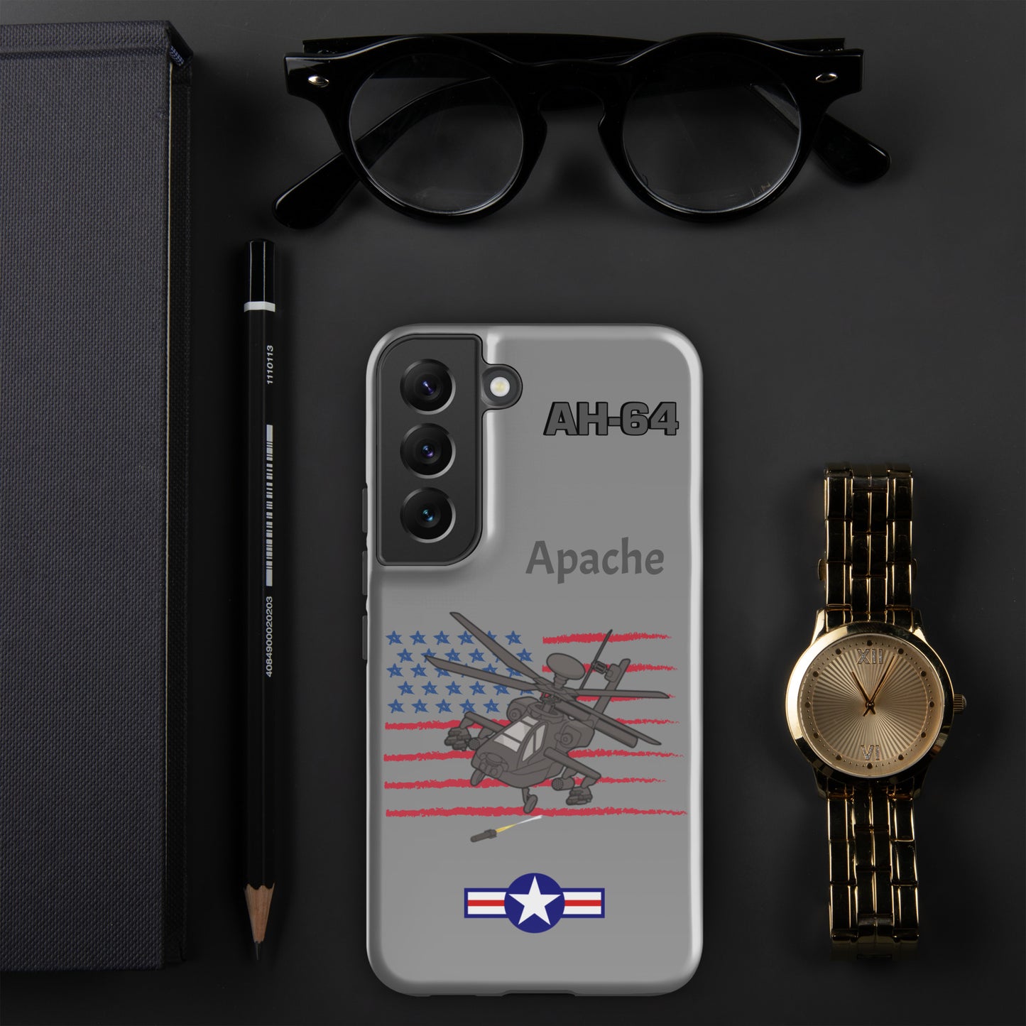 Apache Patriot Samsung Case (Without Quotes)