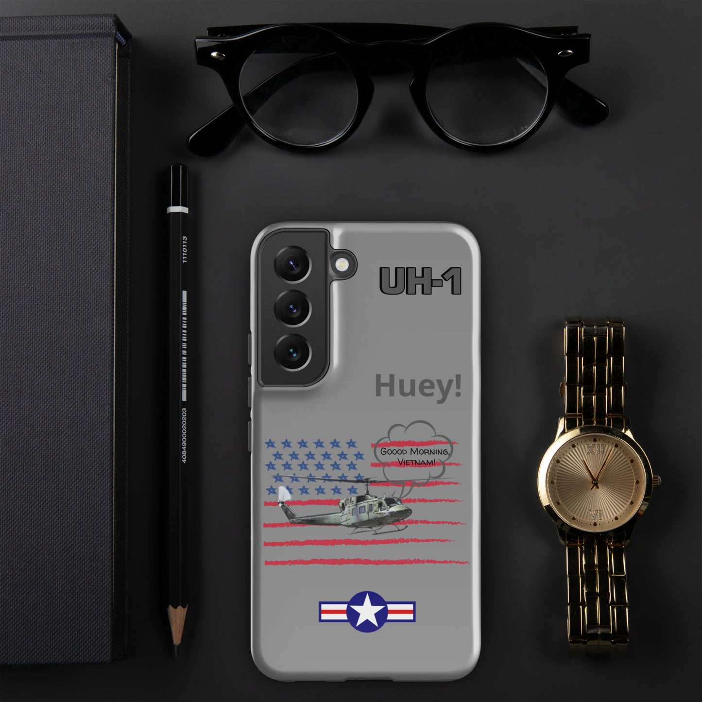 Huey Patriot Samsung Case (Without Quotes)