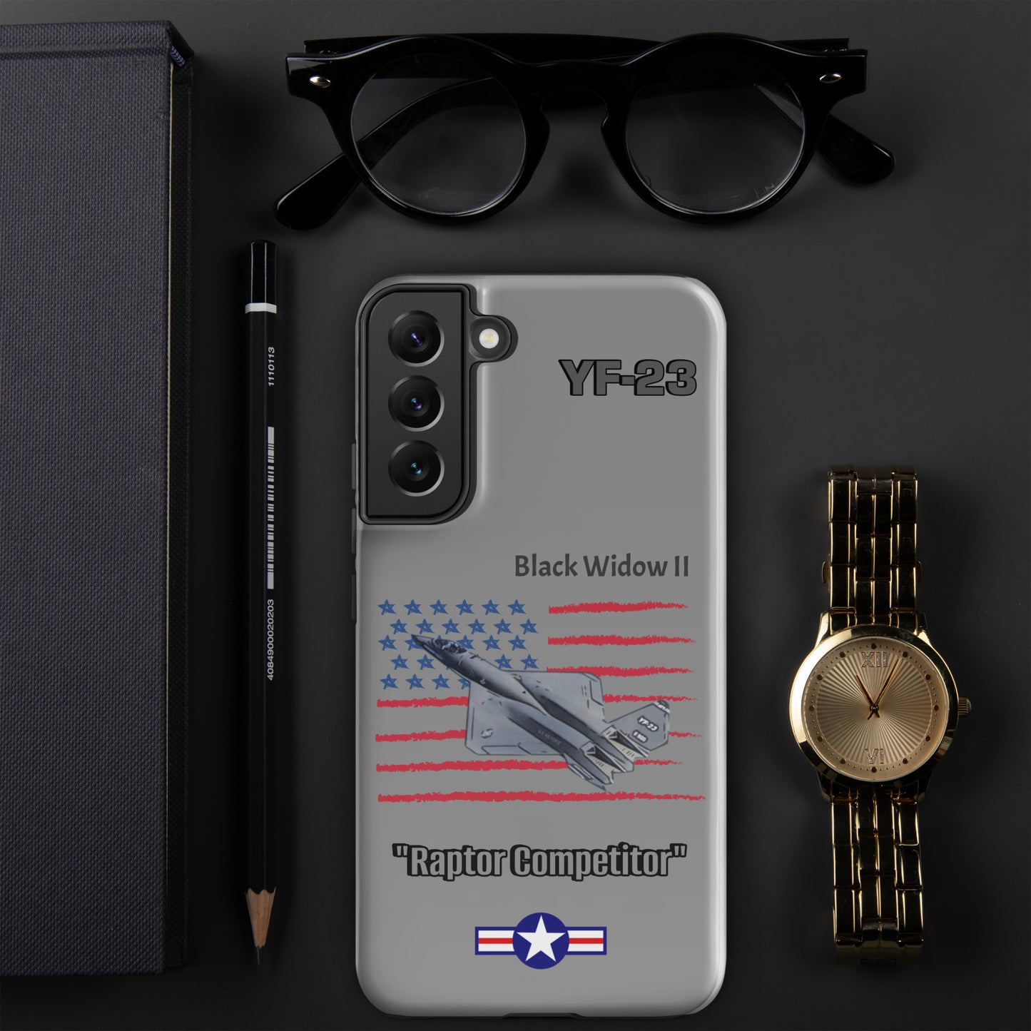 Black Widow Patriot Samsung Case