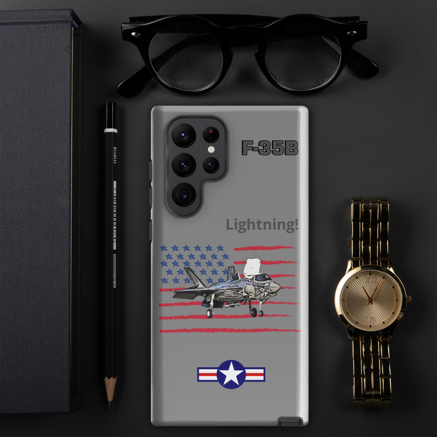 Vertical Takeoff Patriot Samsung Case (Without Quotes)