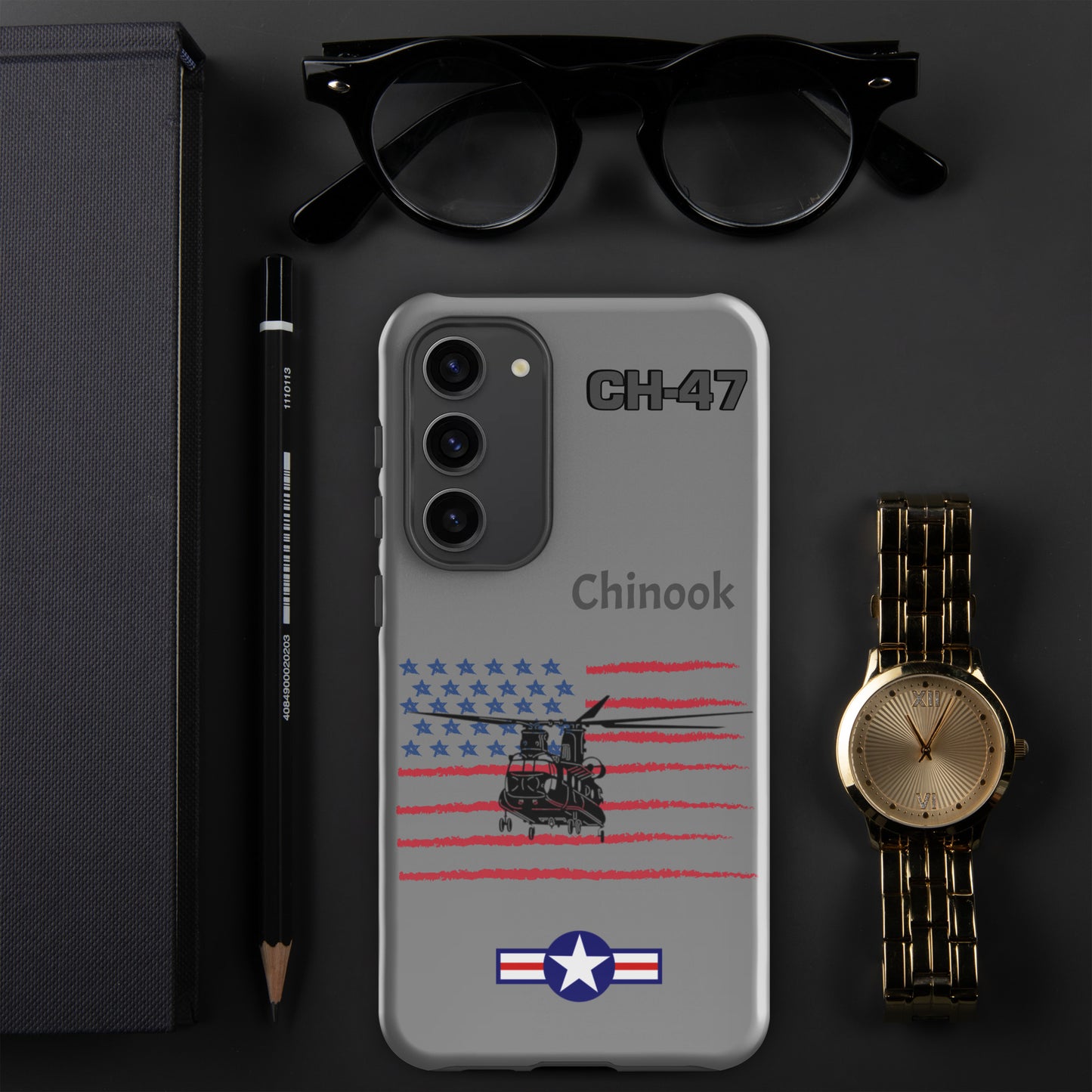 Chinook Patriot Samsung Case (Without Quotes)