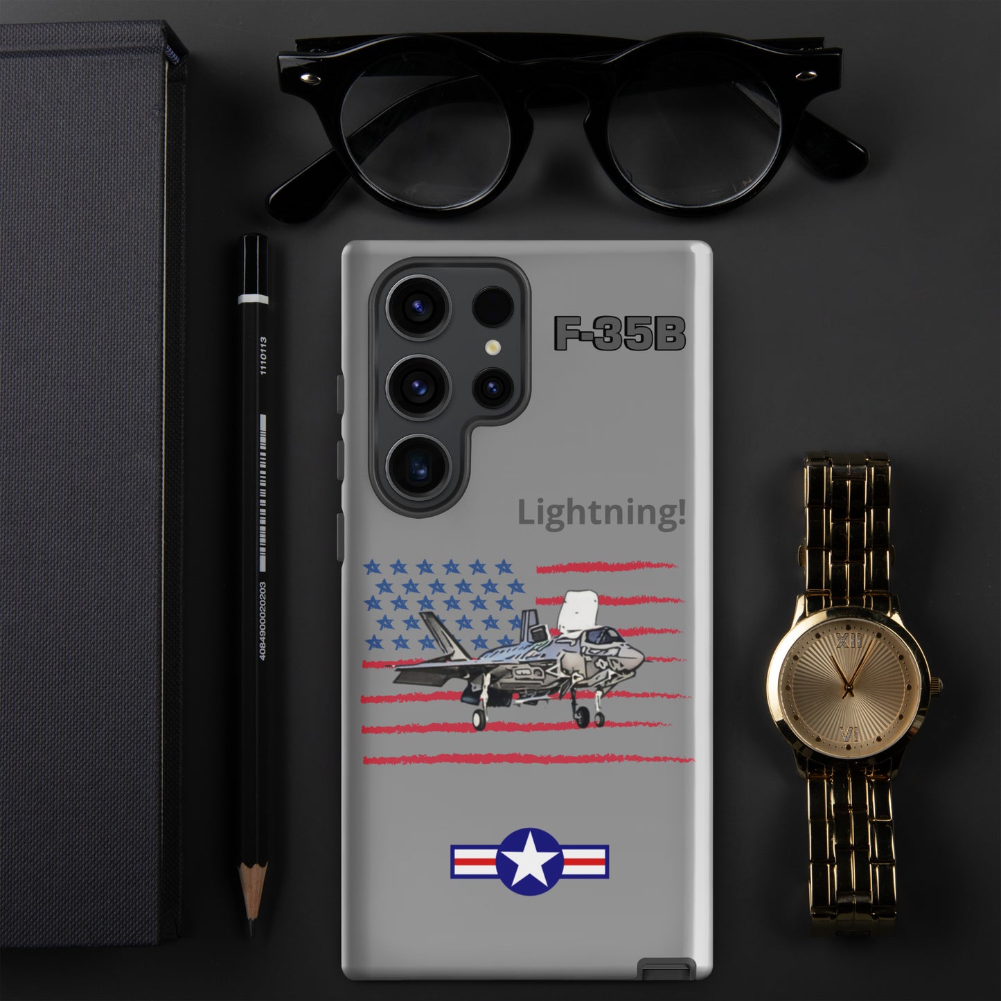 Vertical Takeoff Patriot Samsung Case (Without Quotes)