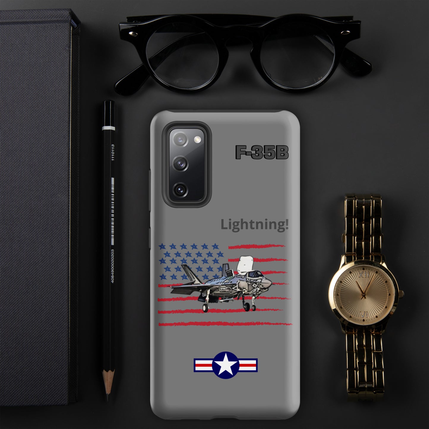 Vertical Takeoff Patriot Samsung Case (Without Quotes)