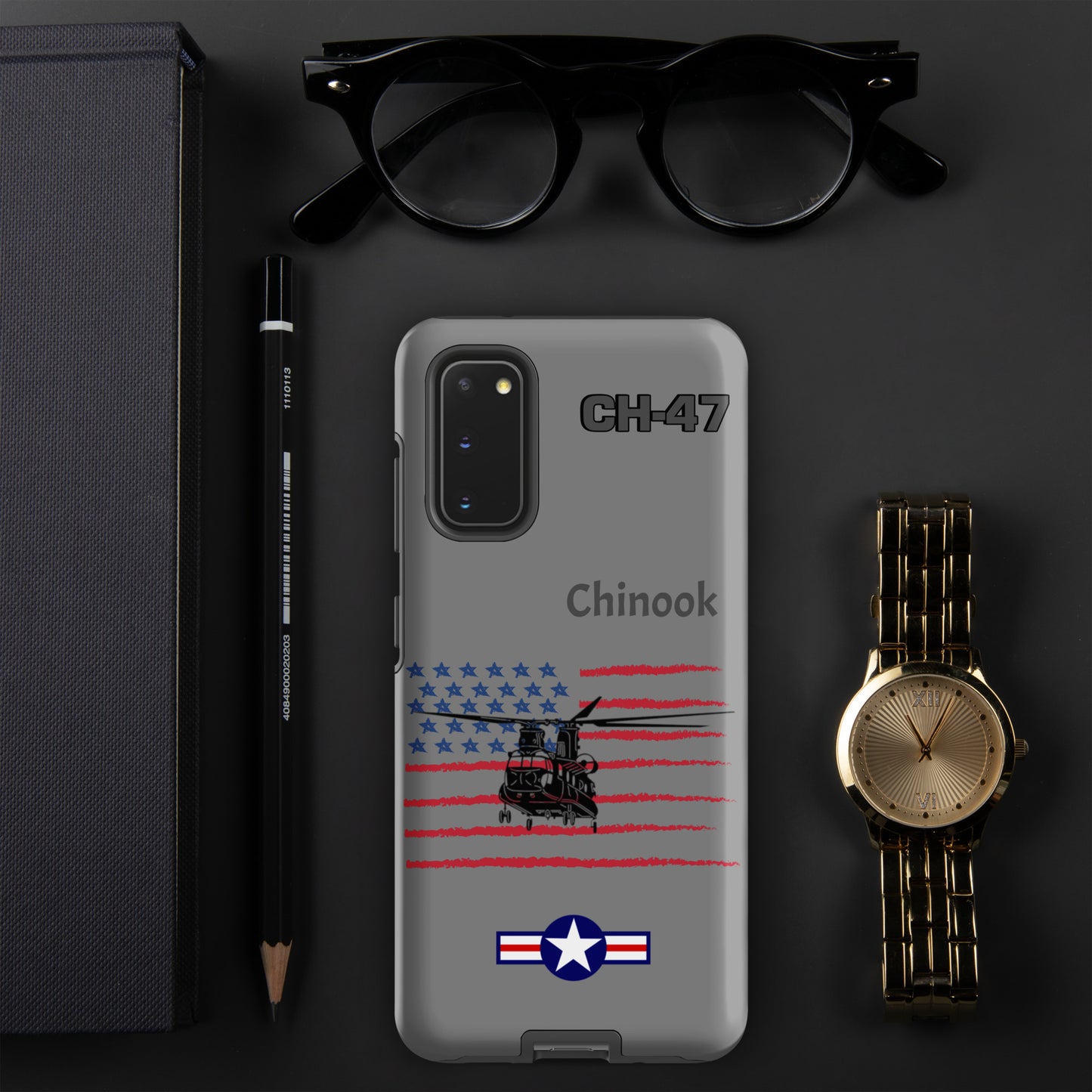 Chinook Patriot Samsung Case (Without Quotes)