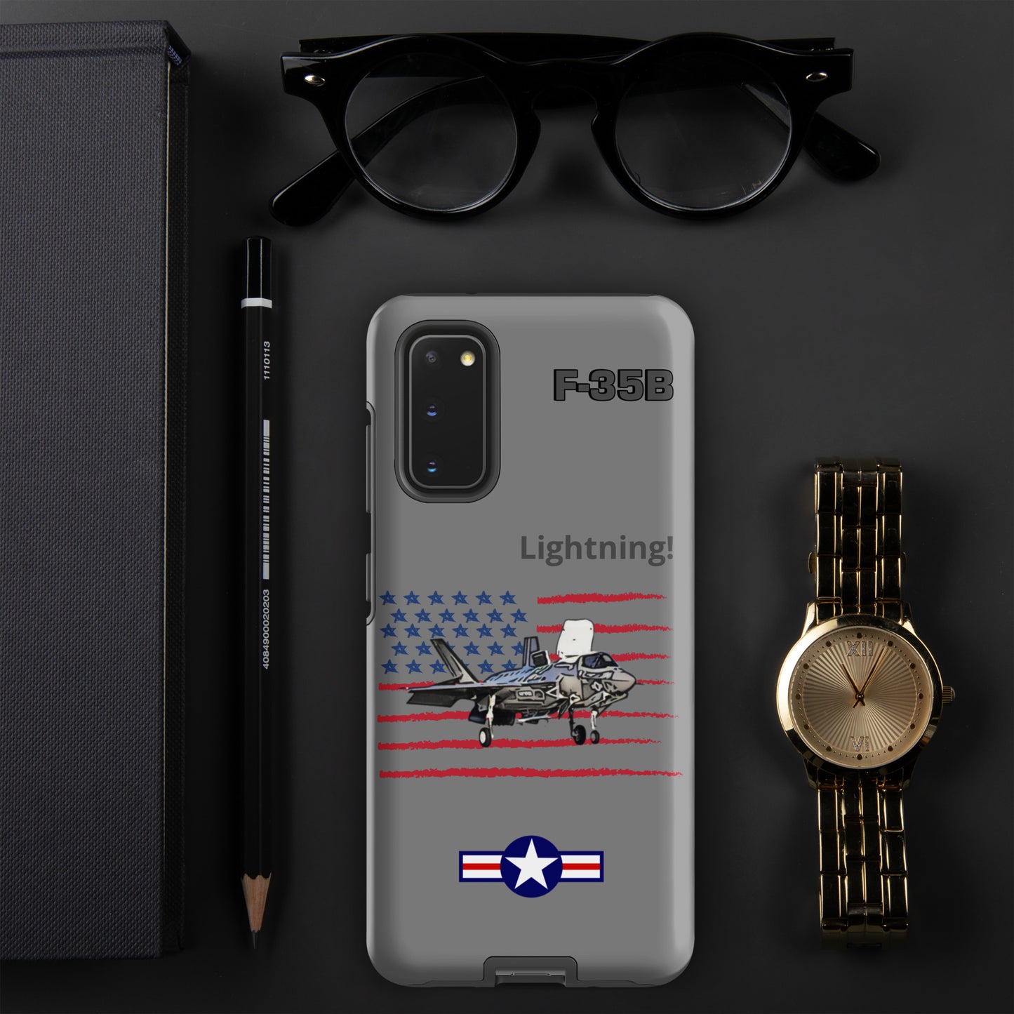 Vertical Takeoff Patriot Samsung Case (Without Quotes)