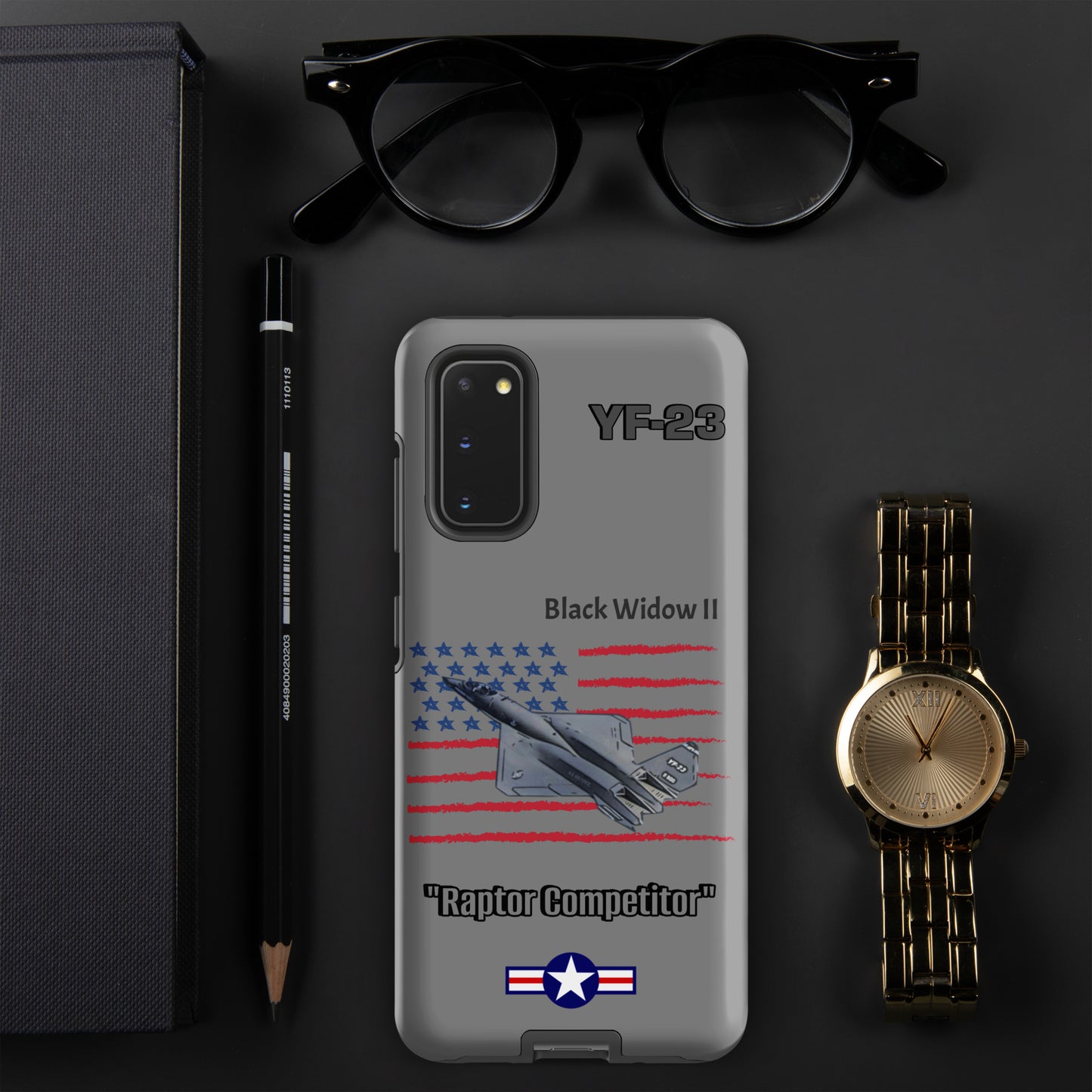 Black Widow Patriot Samsung Case