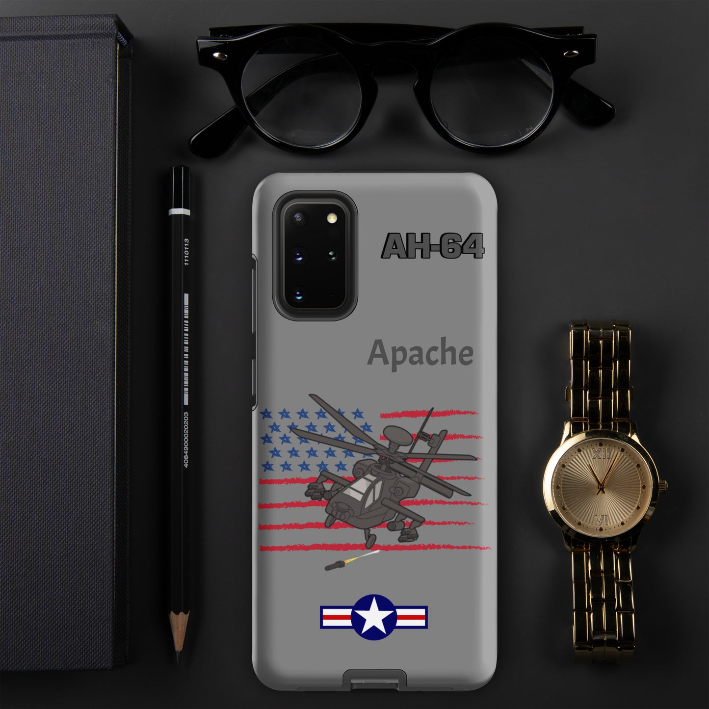 Apache Patriot Samsung Case (Without Quotes)
