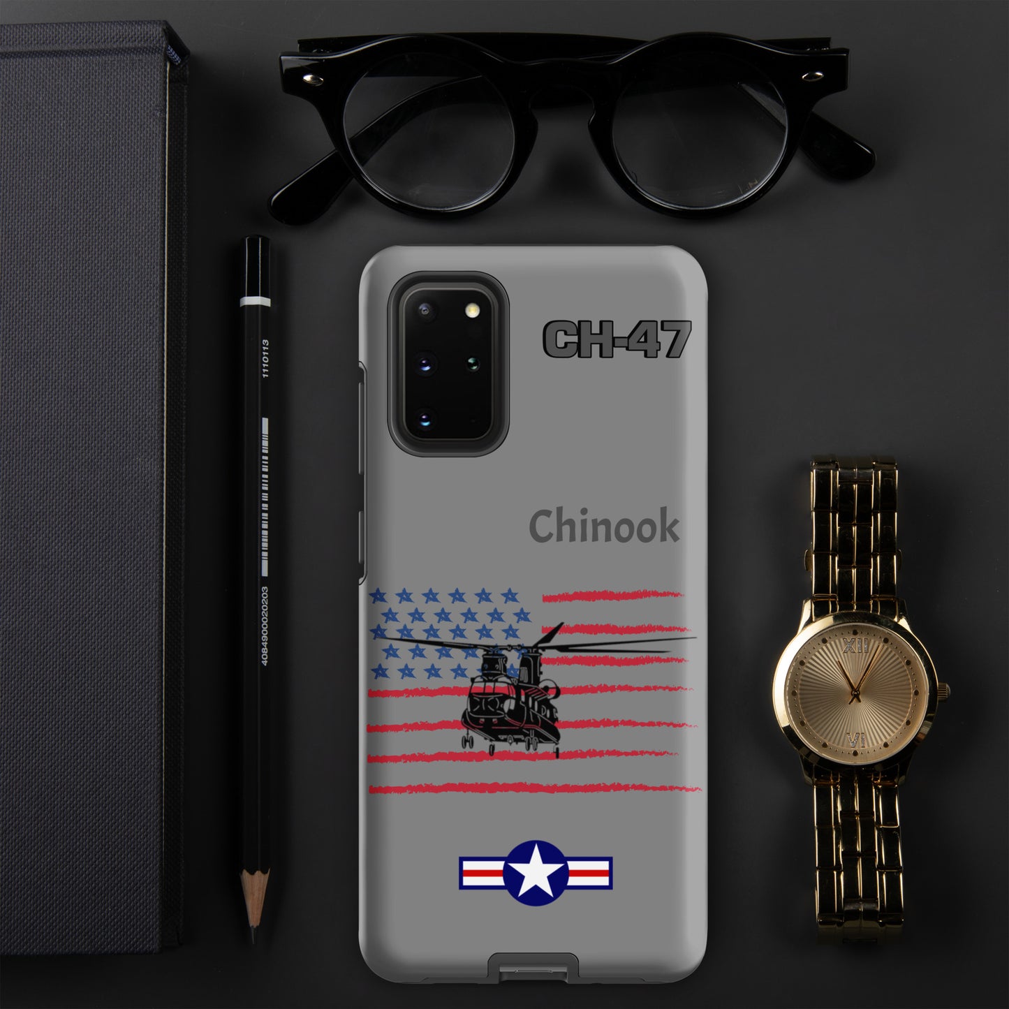 Chinook Patriot Samsung Case (Without Quotes)
