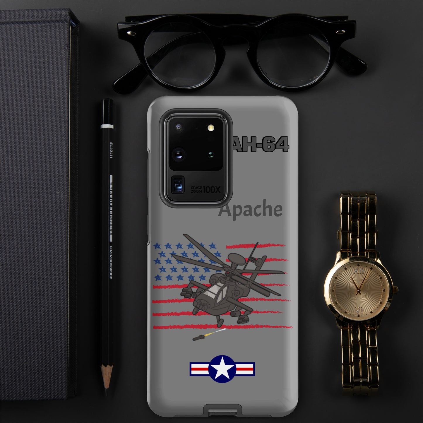 Apache Patriot Samsung Case (Without Quotes)