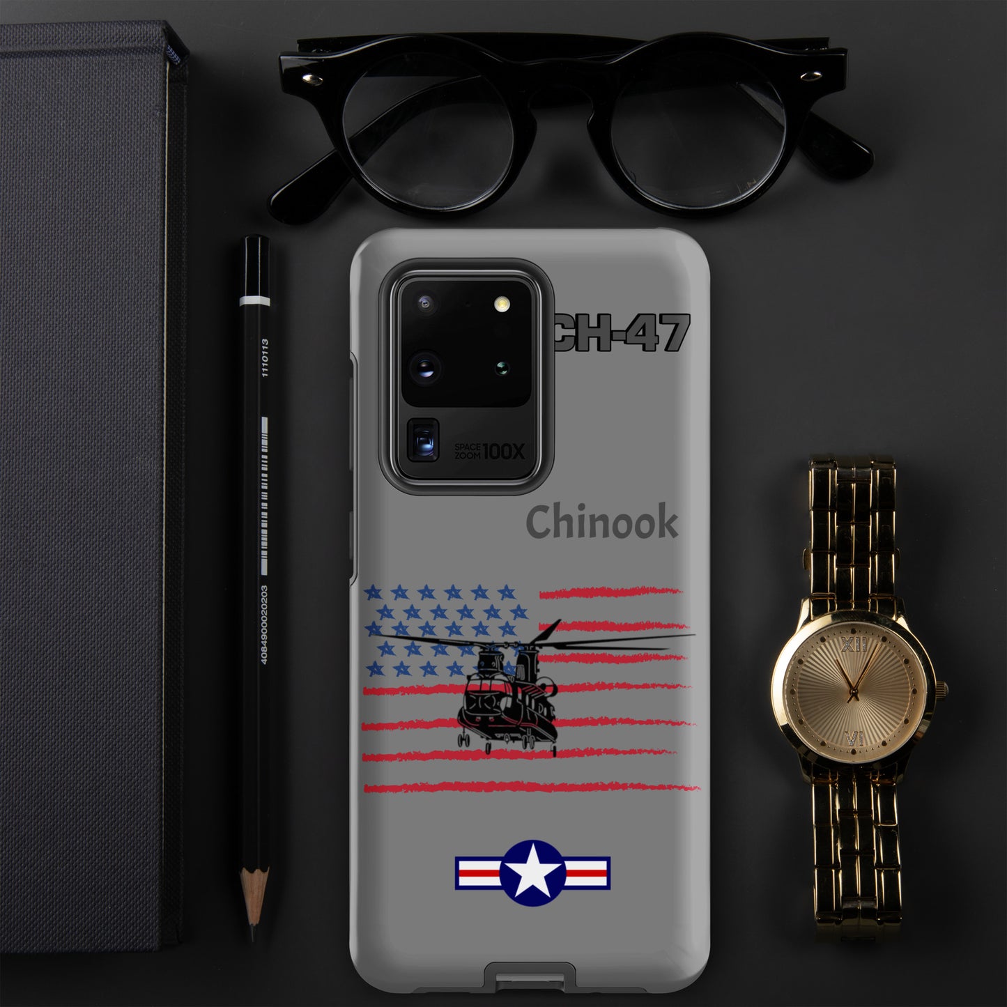 Chinook Patriot Samsung Case (Without Quotes)
