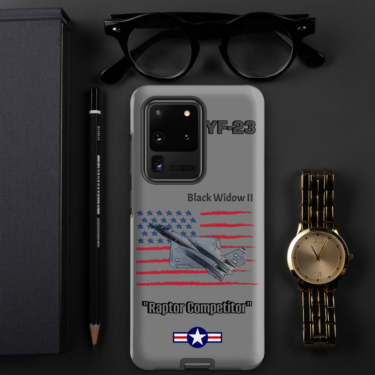 Black Widow Patriot Samsung Case
