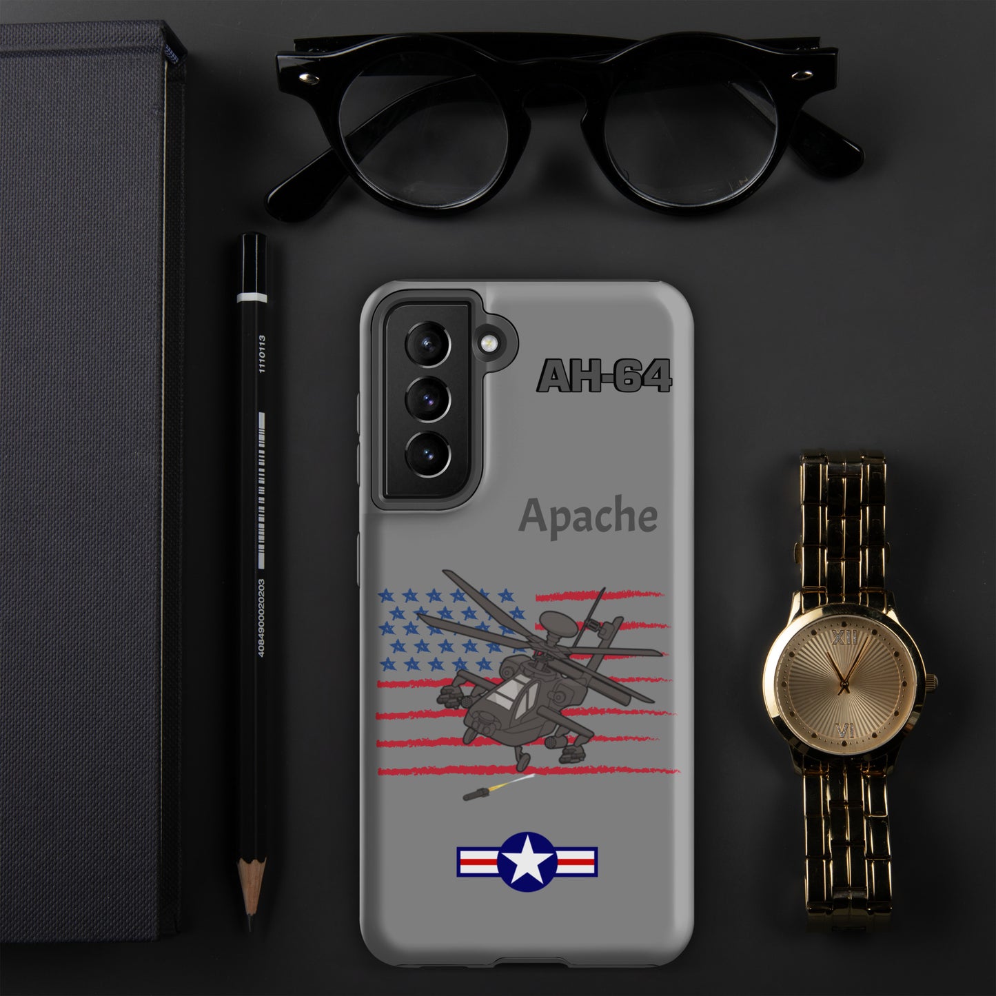 Apache Patriot Samsung Case (Without Quotes)
