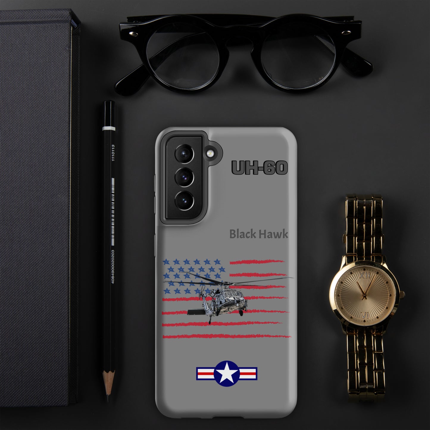 Black Hawk Patriot Samsung Case (Without Quotes)