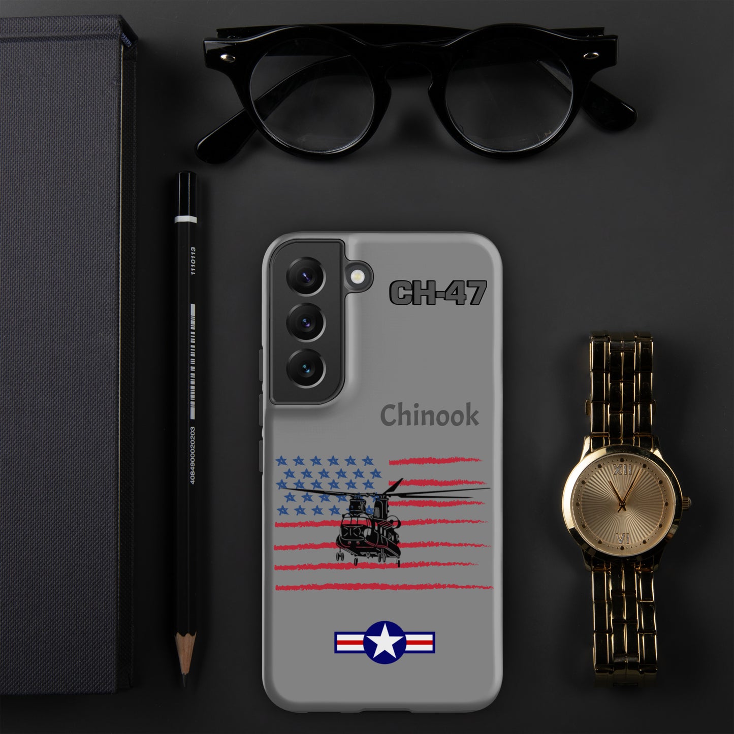 Chinook Patriot Samsung Case (Without Quotes)