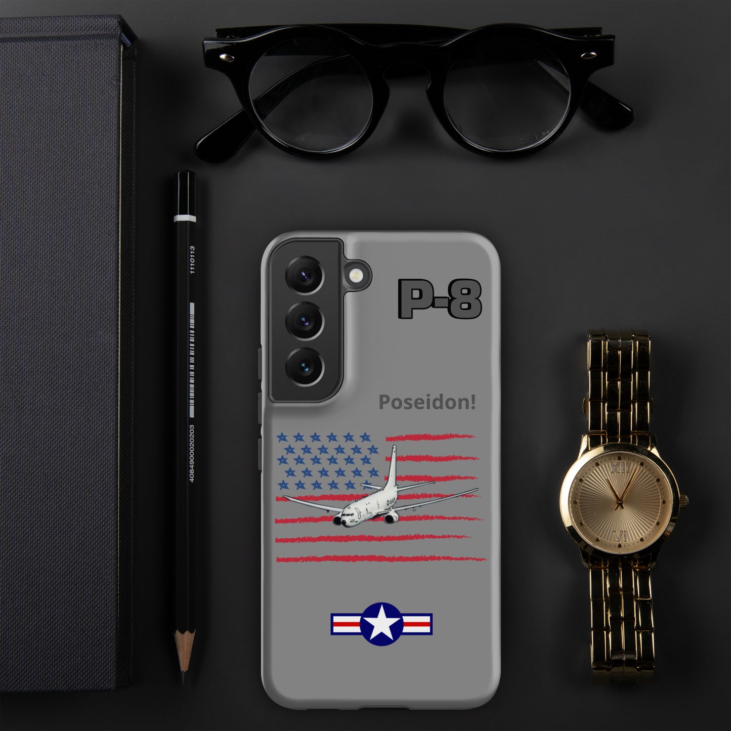 Poseidon Patriot Samsung Case (Without Quotes)