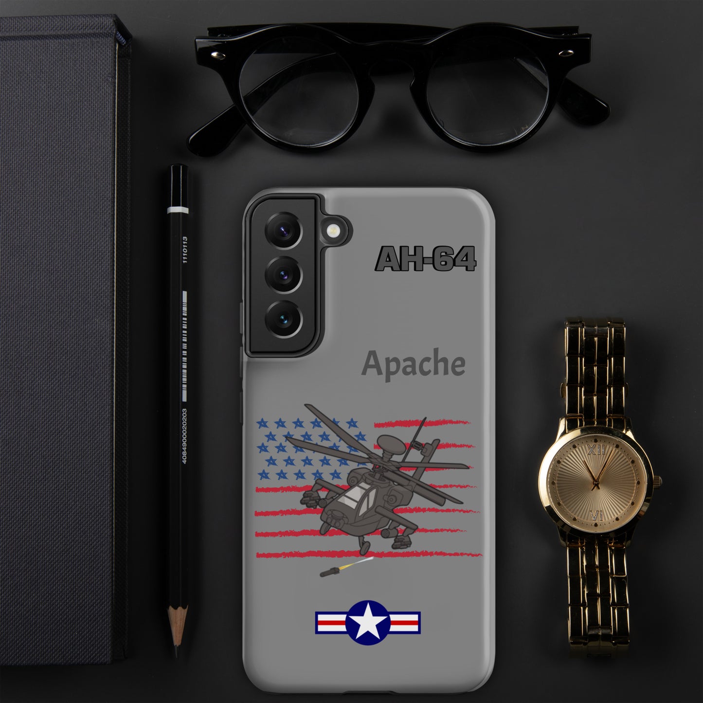 Apache Patriot Samsung Case (Without Quotes)