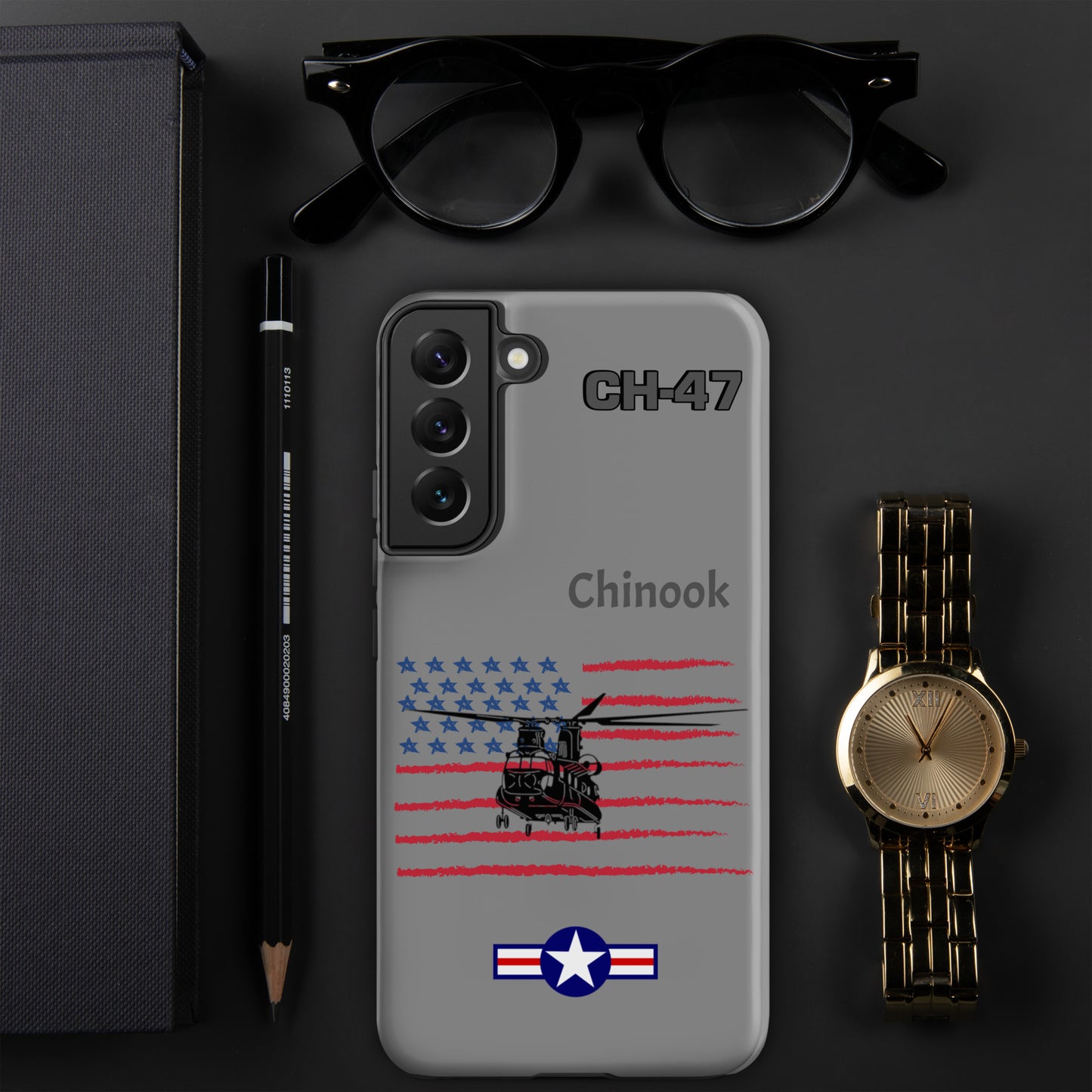 Chinook Patriot Samsung Case (Without Quotes)