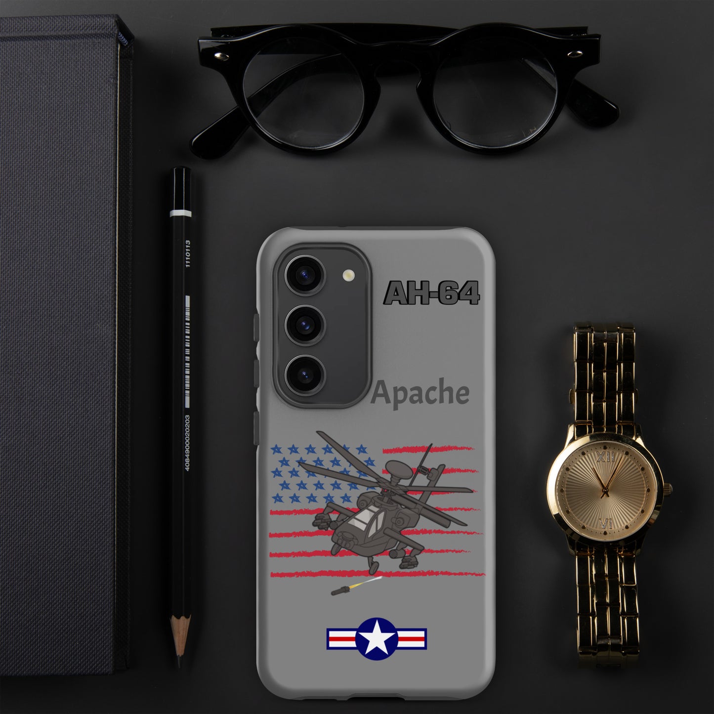 Apache Patriot Samsung Case (Without Quotes)