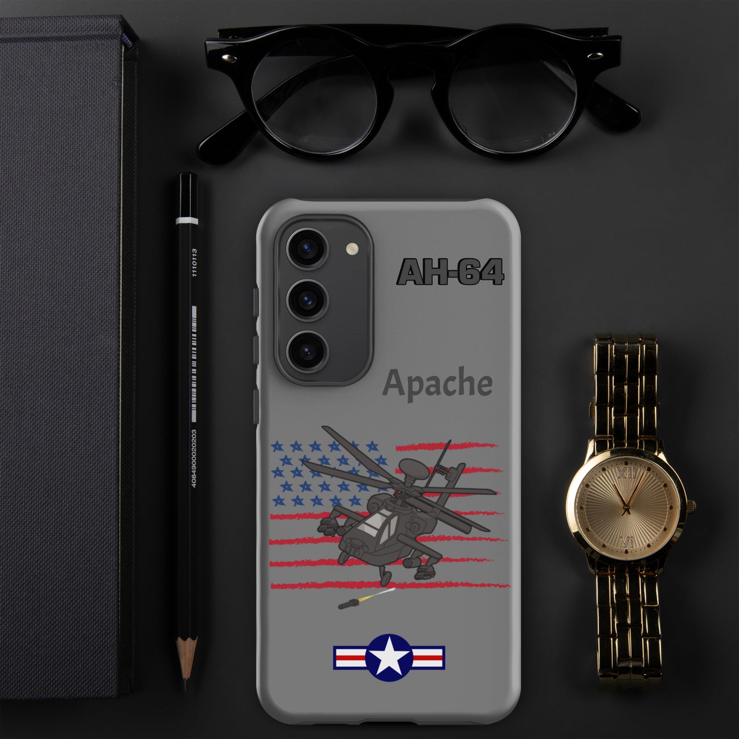 Apache Patriot Samsung Case (Without Quotes)