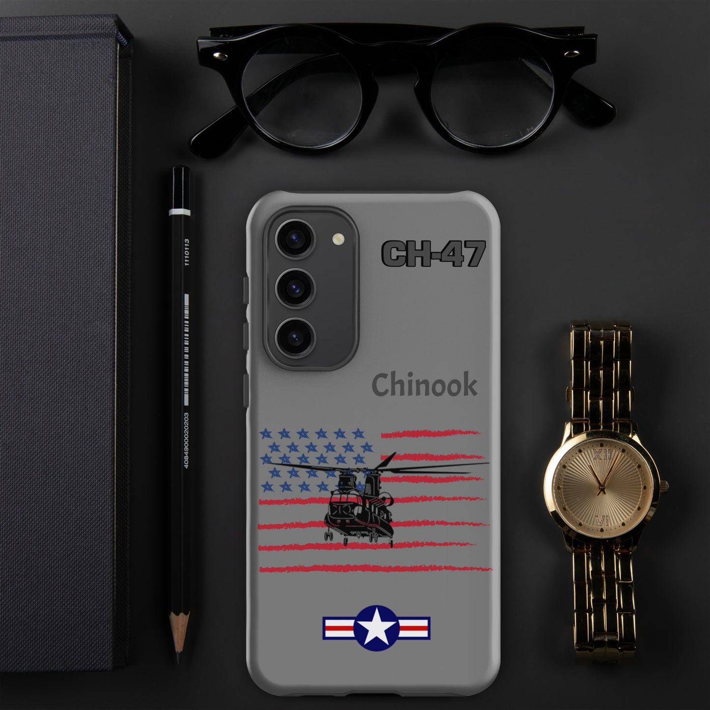 Chinook Patriot Samsung Case (Without Quotes)