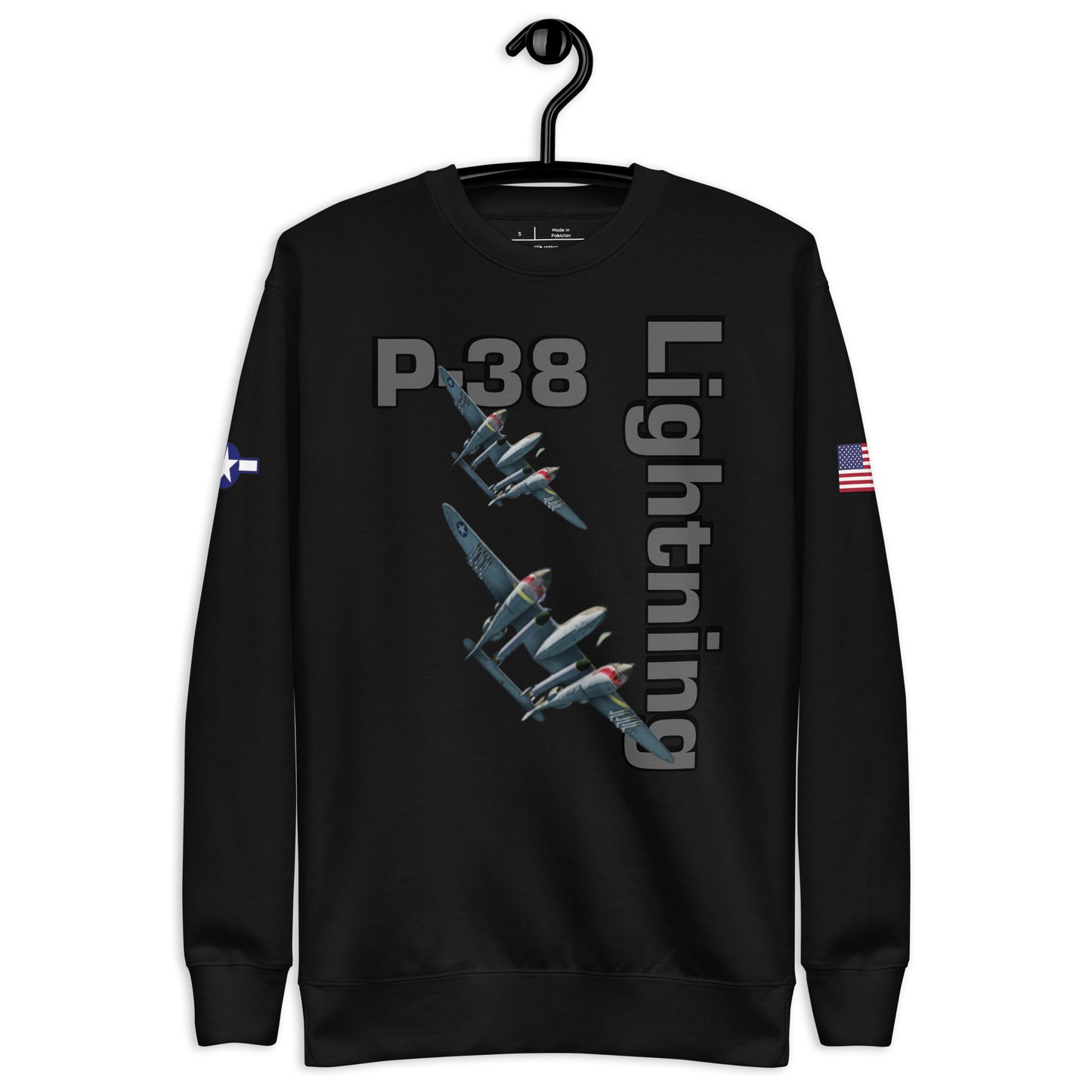 WWII Lightning Patriot Unisex Premium Sweatshirt
