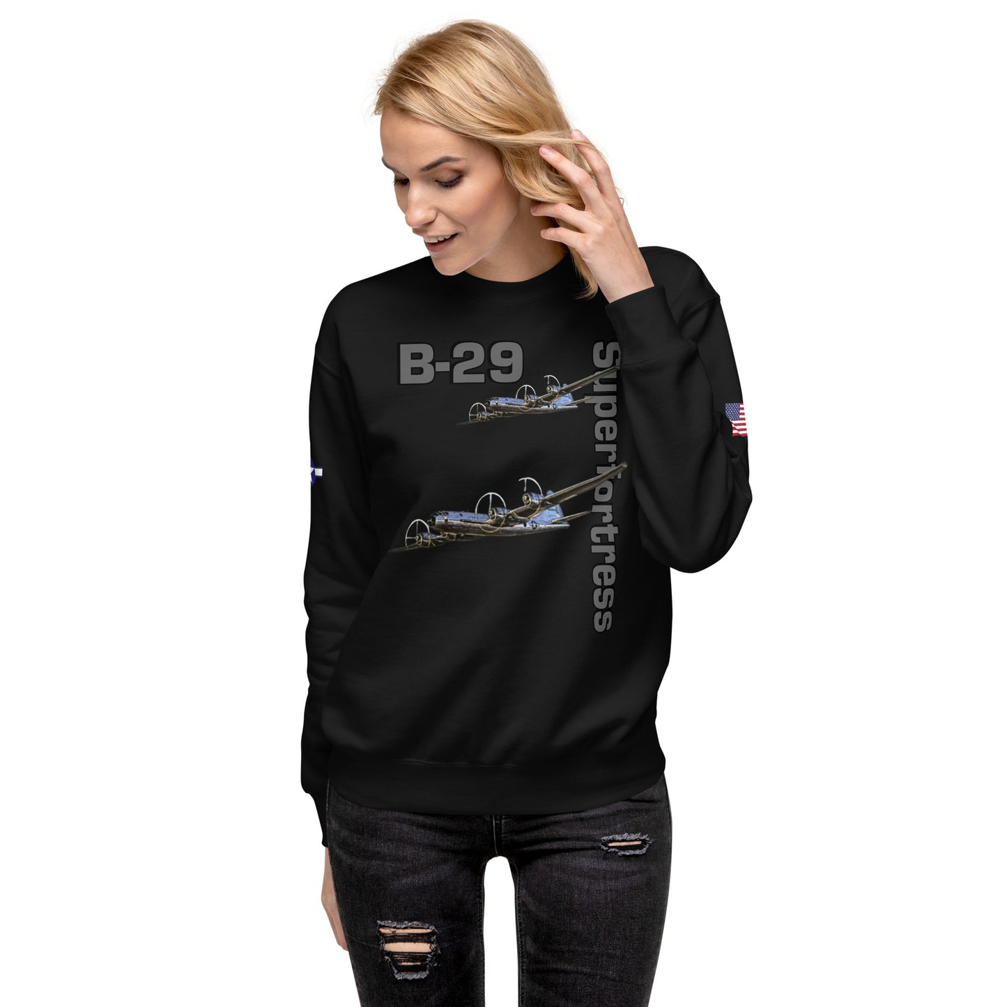 WWII Superfortress Patriot Unisex Premium Sweatshirt