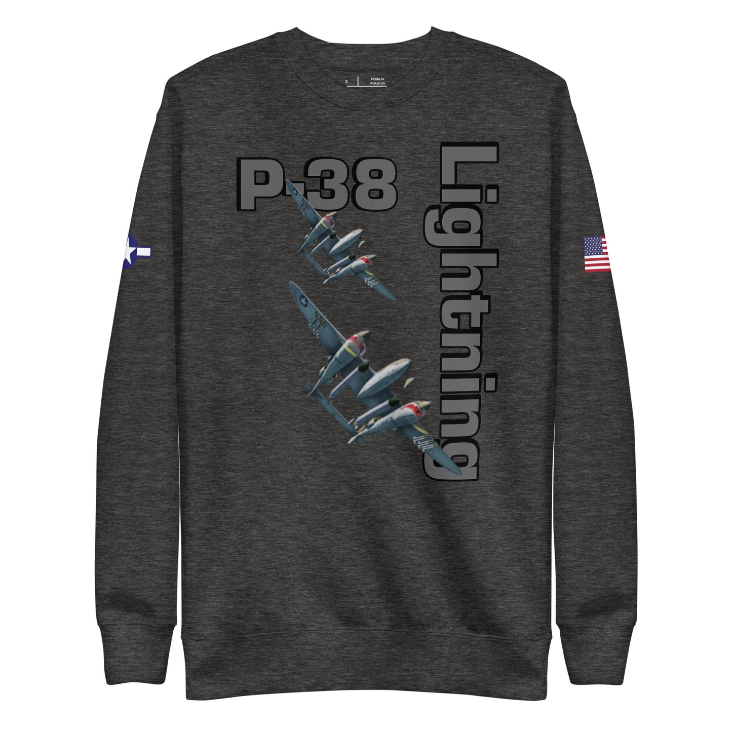 WWII Lightning Patriot Unisex Premium Sweatshirt