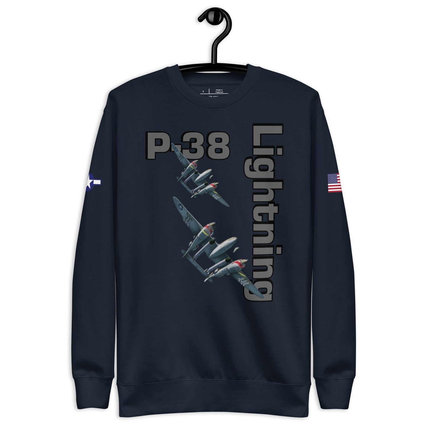 WWII Lightning Patriot Unisex Premium Sweatshirt