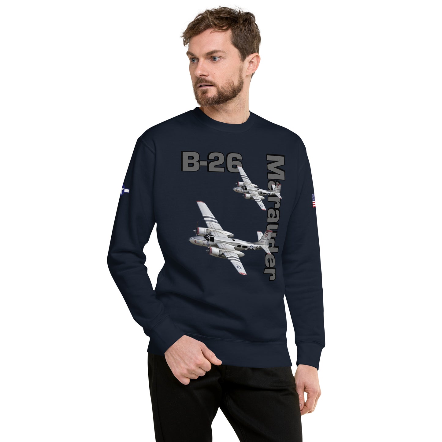 WWII Marauder Patriot Unisex Premium Sweatshirt