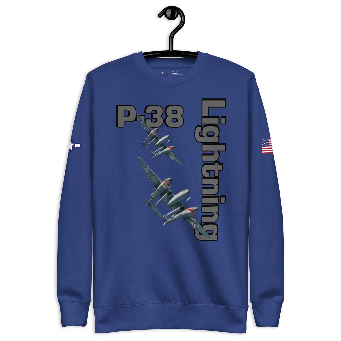 WWII Lightning Patriot Unisex Premium Sweatshirt